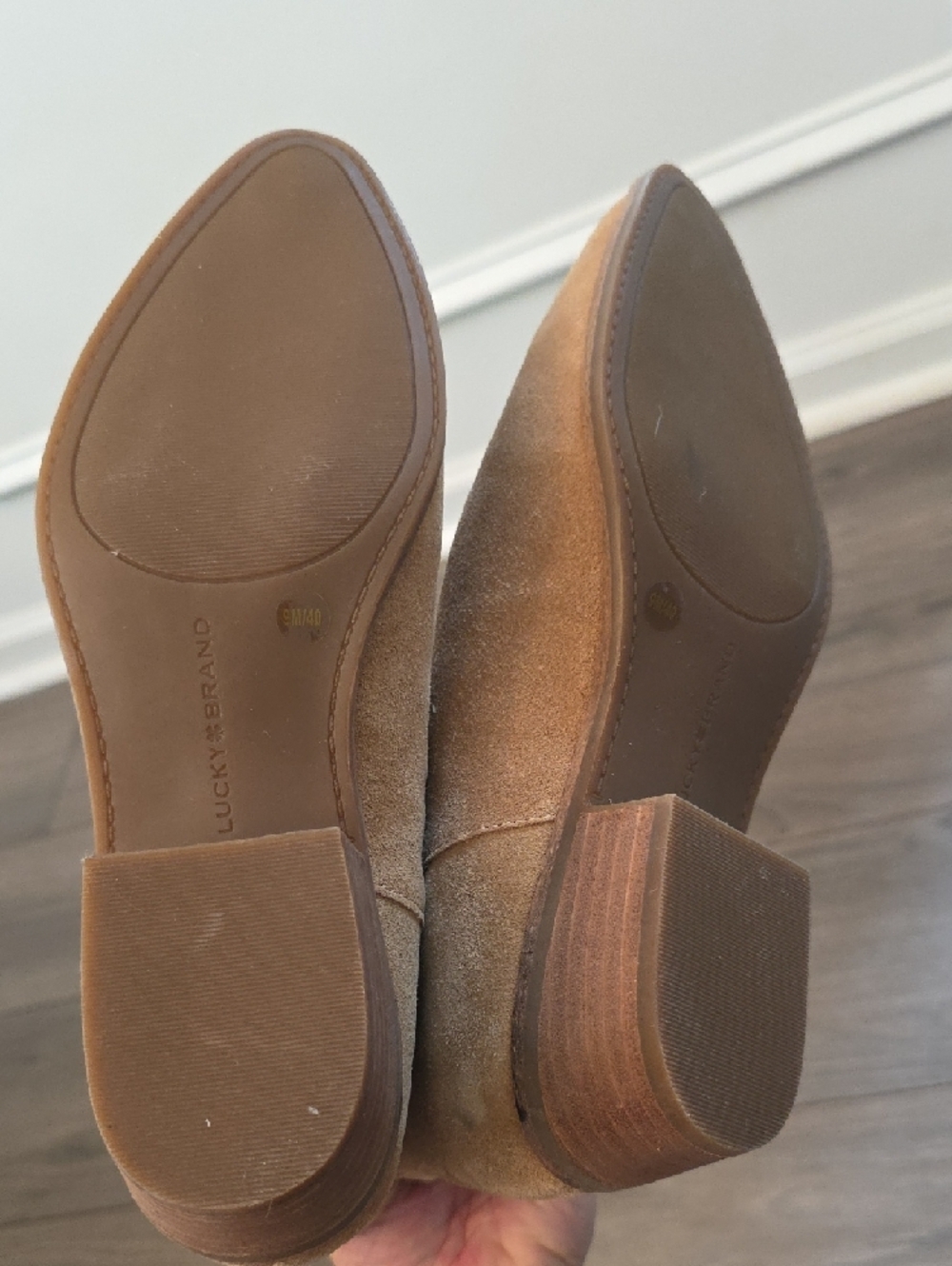 Lucky Brand Hadrya Tan Suede Ankle Boots - Picture 6 of 8